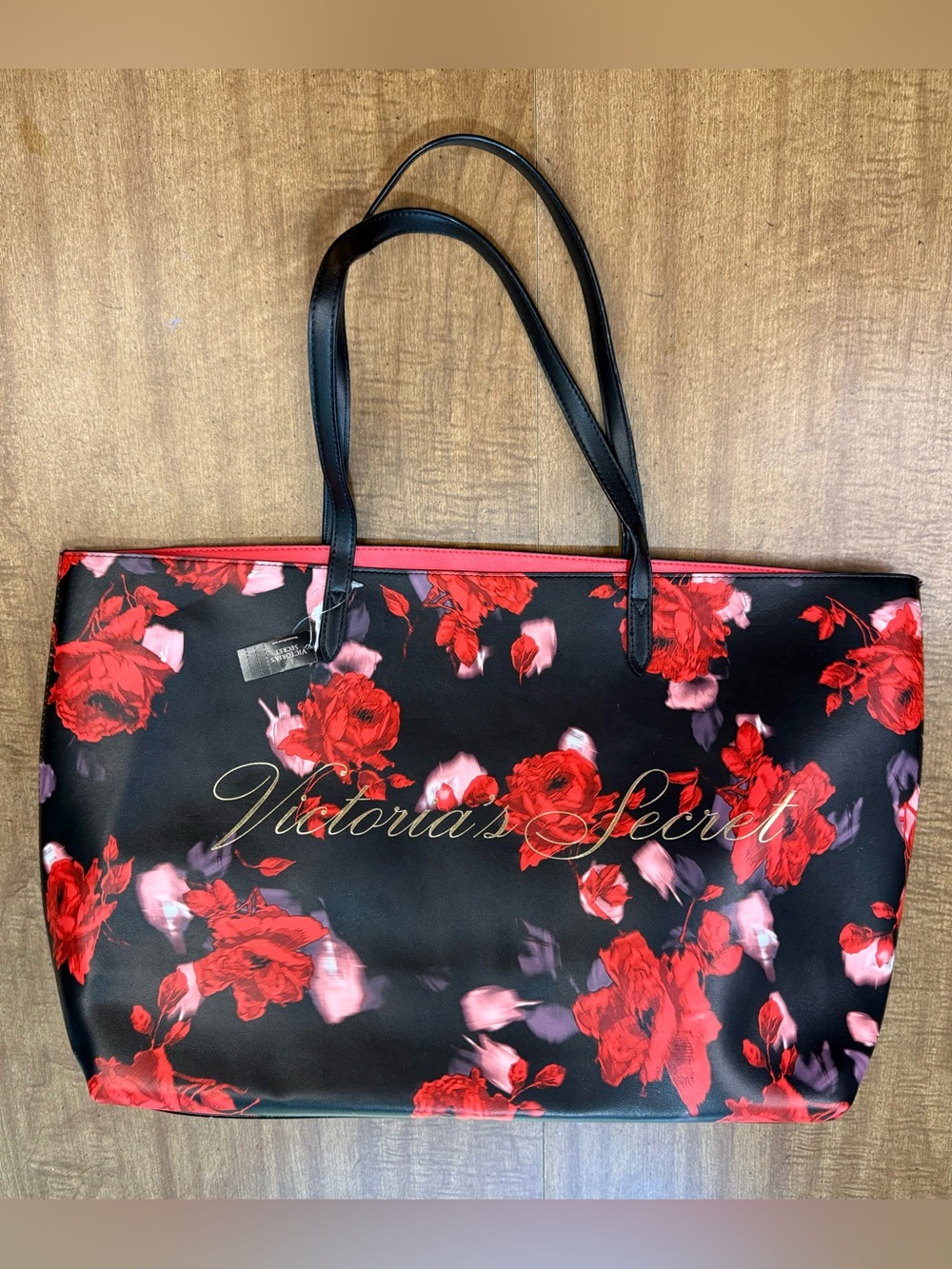 NWT Victoria's Secret 2019 Limited Edition Large Red Rose Tote Bag Floral